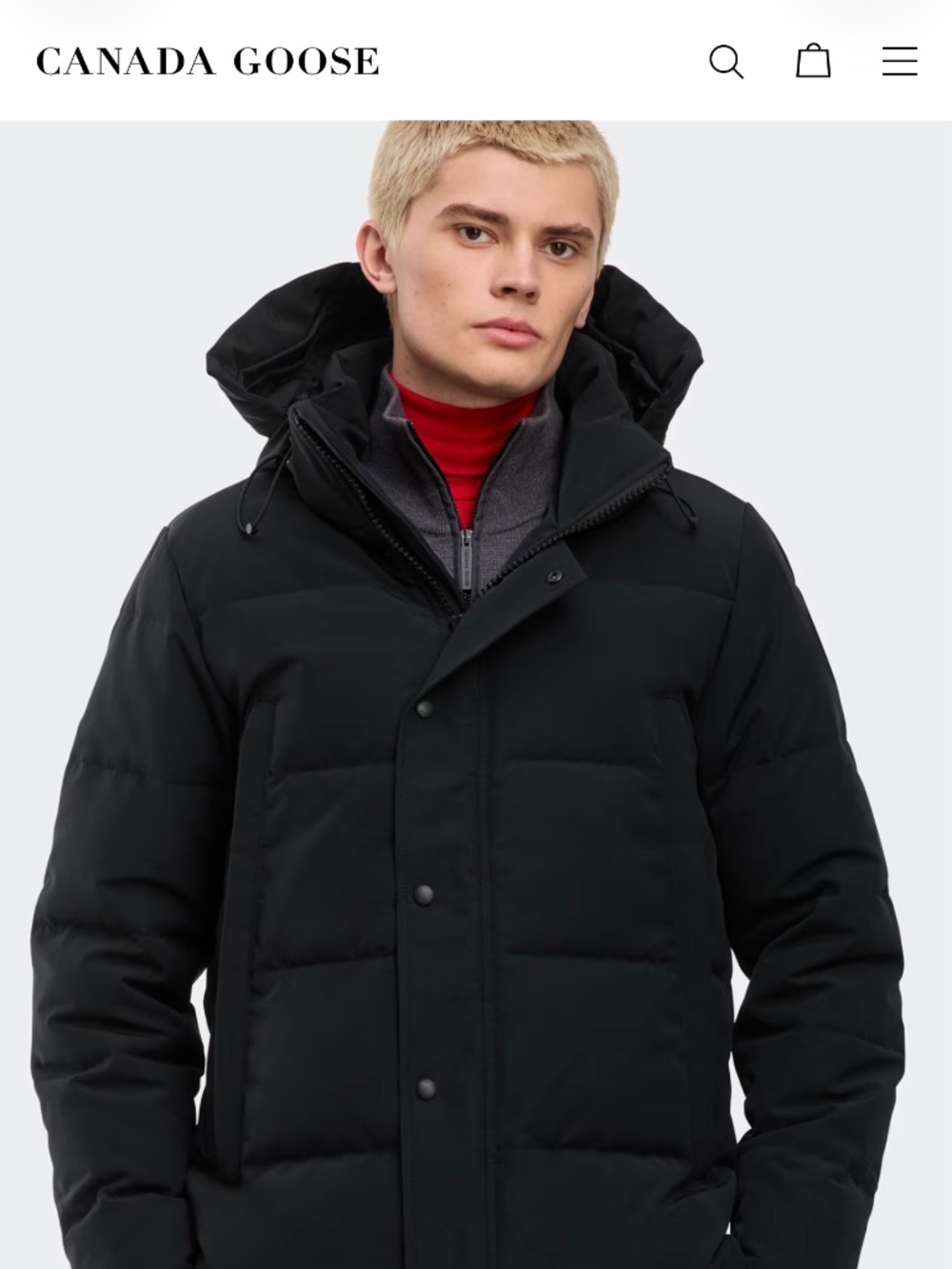 Pass the wrong-size Canada Goose Parka